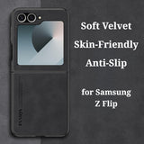 Matte Anti-Slip Full Shockproof Leather Case for Samsung Z Flip