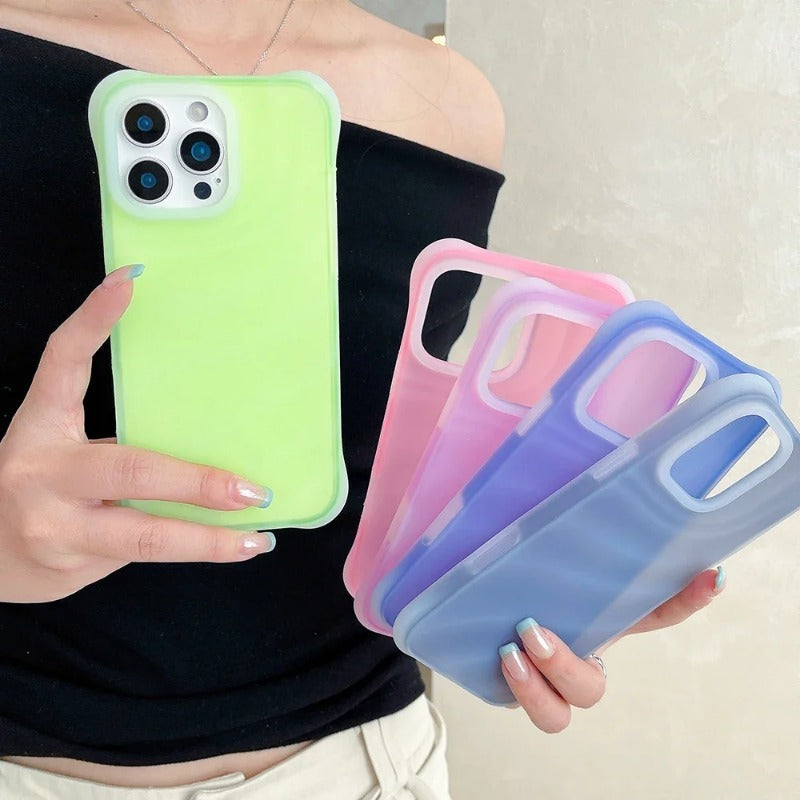 Liquid Silicone Candy Colored Jelly Case for IPhone