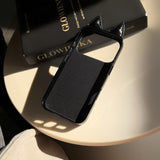 Creative Black Down Jacket Cat Ear Case for iPhone