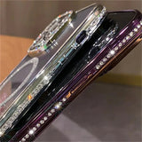 New Fashion Glitter Diamond Magnetic Transparent Case For iPhone
