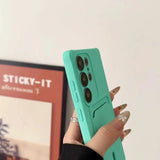Card Bag Slot Holder Wallet Silicone Phone Case for Samsung