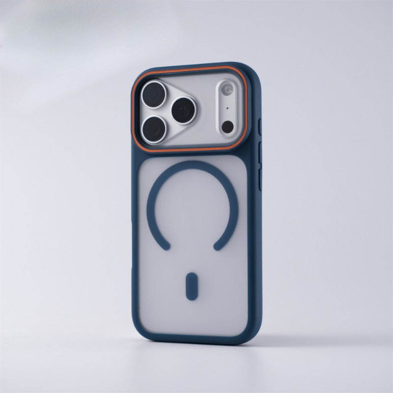 New Skin-Feel Frosted Magnetic Large Window Phone Case for IPhone