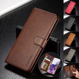 Leather Flip Wallet Card Holder Case for Samsung