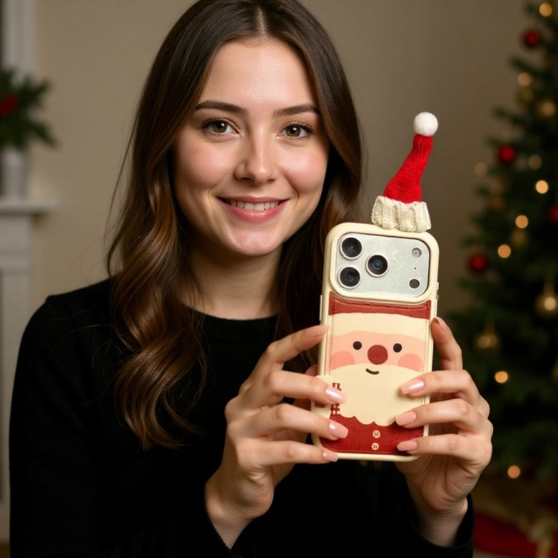 New Cute 3D Christmas Snowman Patchwork Design for IPhone