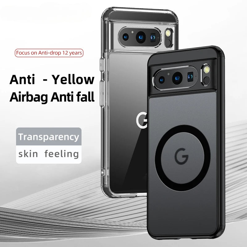 Airbags Shockproof Magnetic Wireless Charging Case for Google