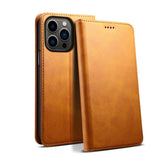 Leather Flip Wallet Phone Case For iPhone