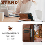 Leather Flip Wallet Phone Case For iPhone
