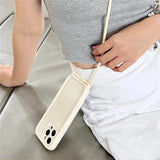 Crossbody Lanyard Strap Phone Case For iPhone