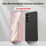 Transparent Side-Mounted Card Slot Protective Phone Case for Samsung