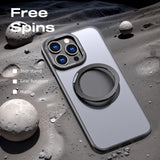 Magnetic Matte Rotating Stand Phone Case For iPhone