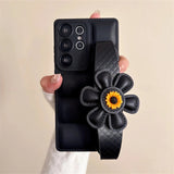 Down Jacket Wrist Strap Phone Case for Samsung