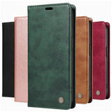 Leather Flip Wallet Case For iPhone