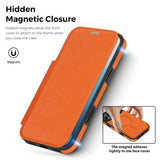 Business Magnetic Flip Leather Shockproof Case for iPhone