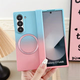 Candy Color Gradient Magnetic Phone Case for Samsung Z Fold 6 5 4 3