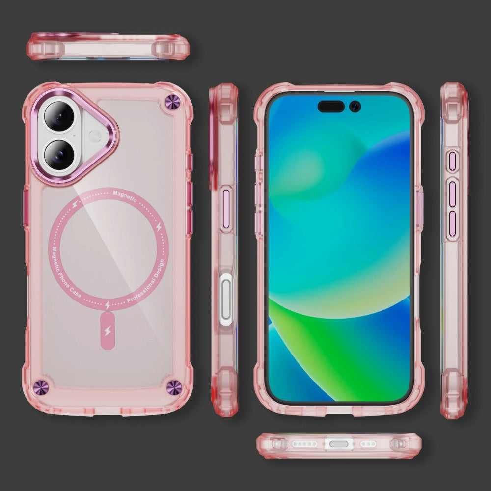 Translucent Hybrid Armor Shockproof Case For iPhone