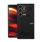 Airplane Flight Path Pattern Silicone Case for Samsung
