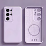 Original Liquid Silicone Magnetic Case For Samsung