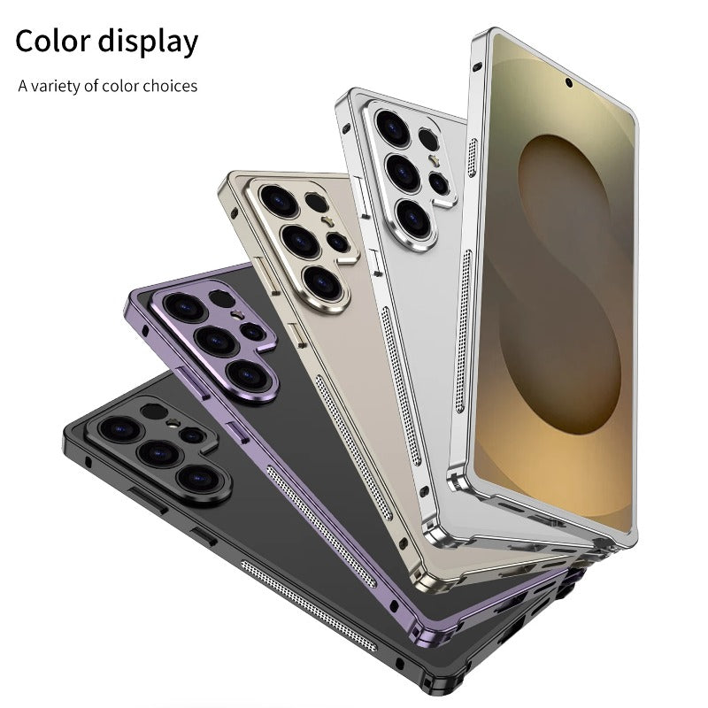Aluminum Alloy Frame Bumper Metal Lens Phone Case for Samsung