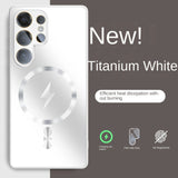 Ultra-thin Magnetic Matte Lens Protector Shockproof Case for Samsung