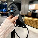 Crossbody Adjustable Lanyard Strap Rope Soft Phone Case for iPhone