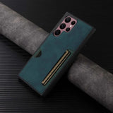 Retro Card Leather Phone Case for Samsung