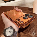 Luxury Transparent Glitter Clear Slim Hard Case For iPhone