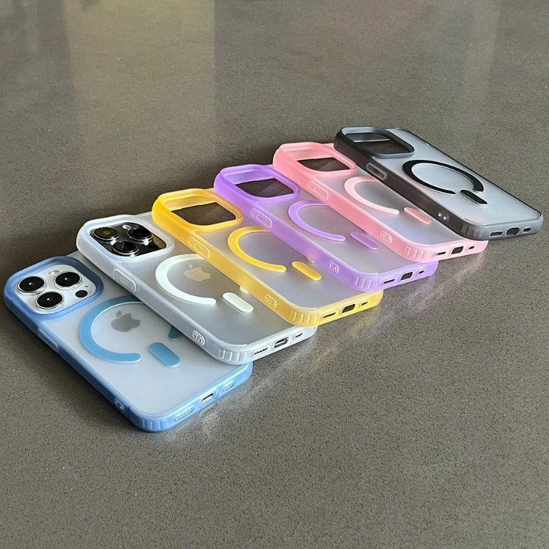 Luxury Innovate Simple Candy Color Magnetic Case For iPhone