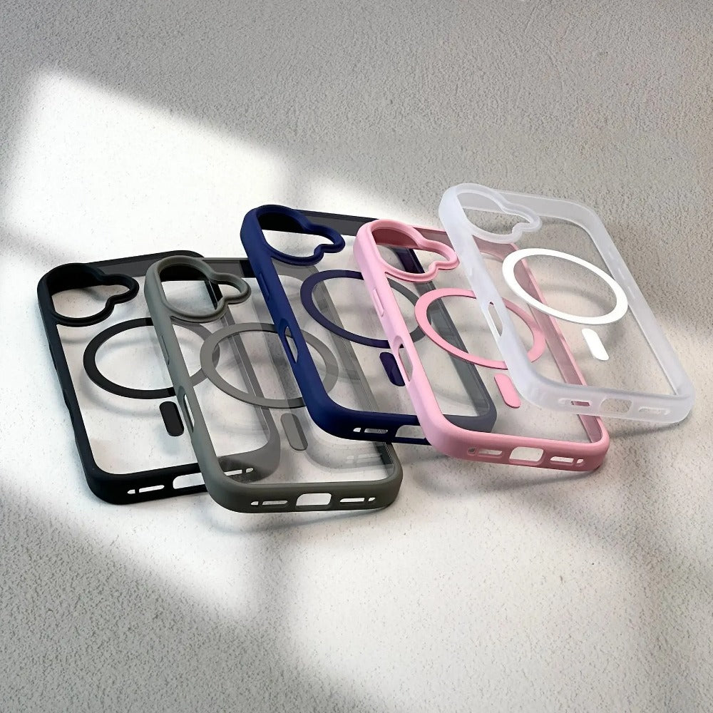 New Matte Clear Magnetic Phone Case for iPhone