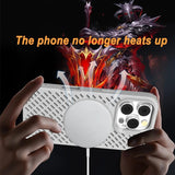 Heat Dissipation Breathable Magnetic Ring Holder Case For iPhone