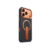 Premium Leather Magnetic Hidden Kickstand Case for iPhone
