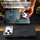 Leather Magnetic Charging Rotatable Kickstand Case for iPhone