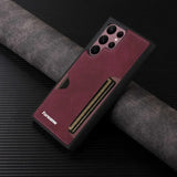 Retro Card Leather Phone Case for Samsung