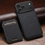 Magnetic Card Holder Leather Case for iPhone