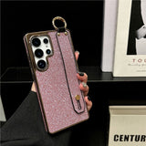 Premium Slim Electroplated Wrist Strap Case for Samsung