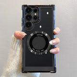 Luxury Plating Magnetic Wireless Charge Case for Samsung