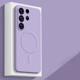 Magnetic Liquid Silicone Phone Case for Samsung