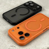 Semi‑Transparent Magnetic Anti‑Drop Case for iPhone