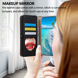 Minimalist Flip Leather Wallet Card Case for iPhone