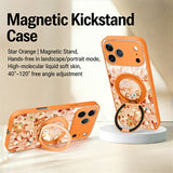 Romantic Floral Magnetic Phone Case with Stand for IPhone