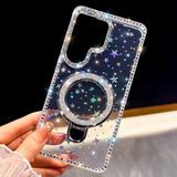Rhinestone Glitter Transparent Phone Case for Samsung