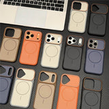 Color-blocking magnetic case for iPhone