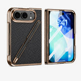 Business Electroplated Case with Screen Protector & Stylus for iPhone Duo