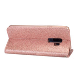 Fashion Glitter Wallet Card Slots Flip Leather Case for Samsung