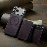 Wallet Cards Slot Magnetic Leather Case for iPhone