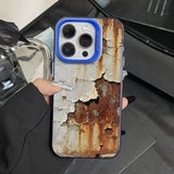 Retro Industrial Style Rusty Anti Fall Matte Case for IPhone