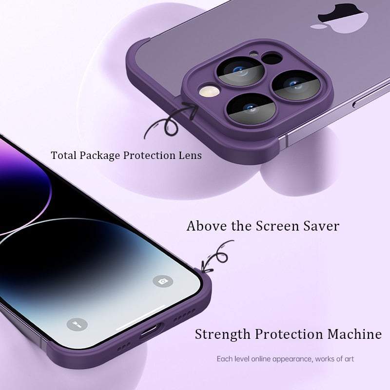 iPhone용 부드러운 실리콘 엣지 보호 케이스 